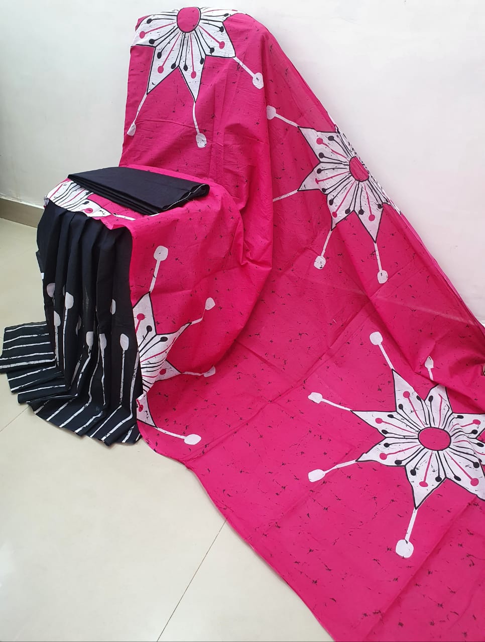 Beautiful Handblock Printed MulMul Saree Collections -SH0646