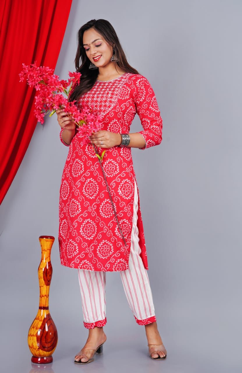Ethnic Handwork Kurta Sets for Women-SHKS1140