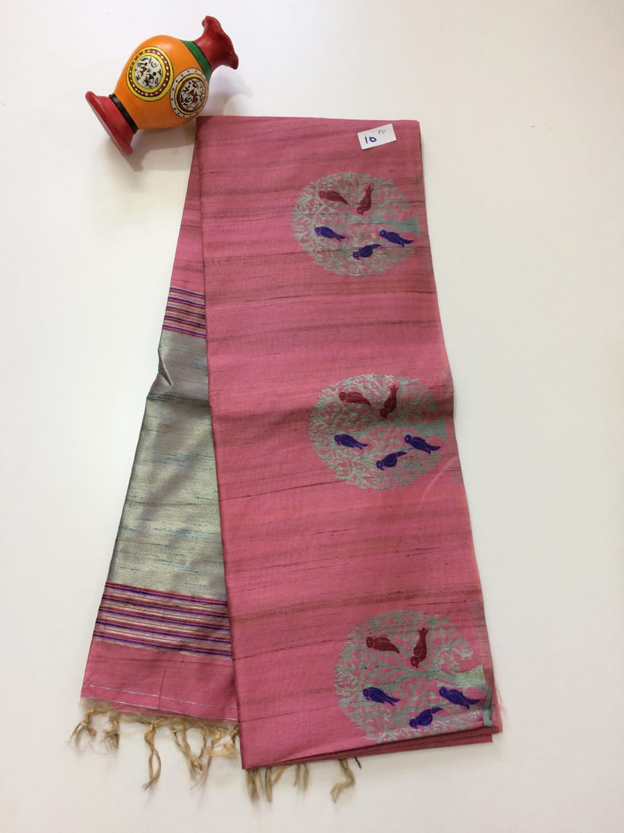 Fancy Jute Silk Sarees - SH0611