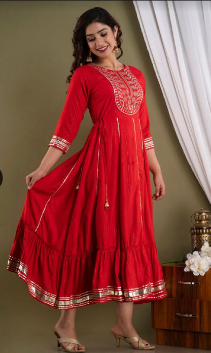 Beautiful Rayon Gowns for Women-SHK1129