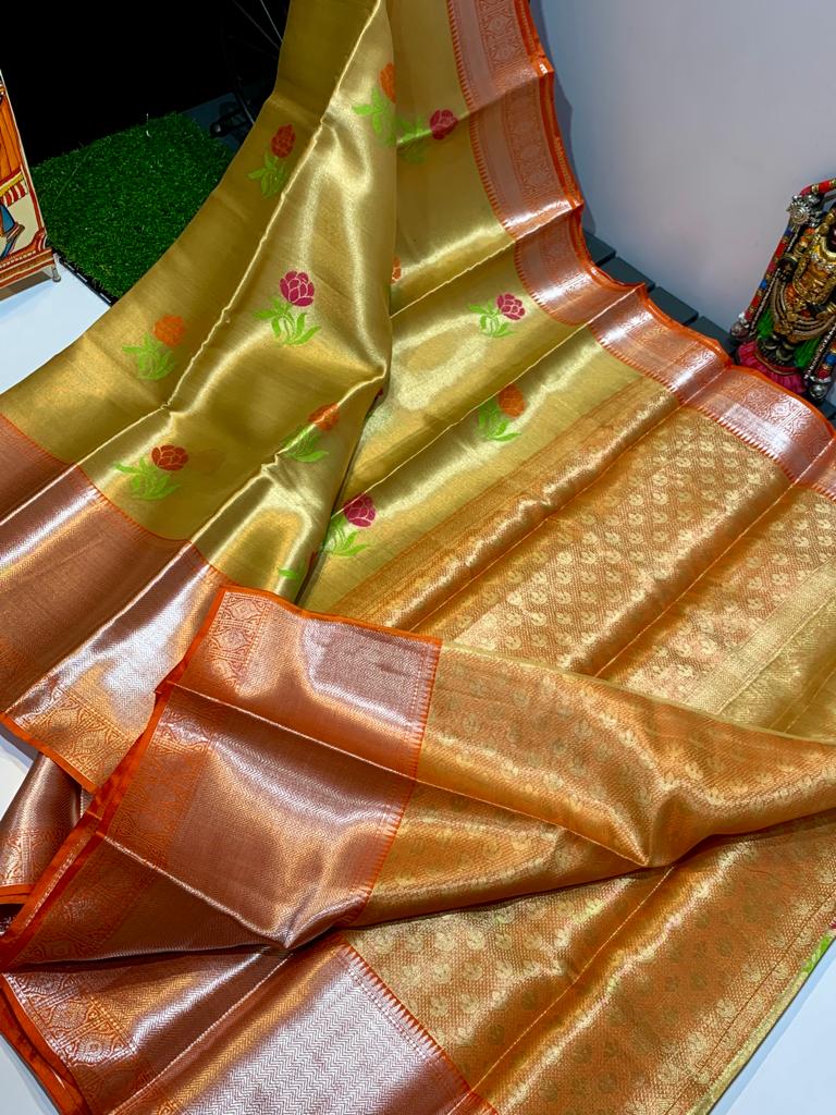 Banarasi Pure Tissue Soft Silk Saree Collections -SH0643