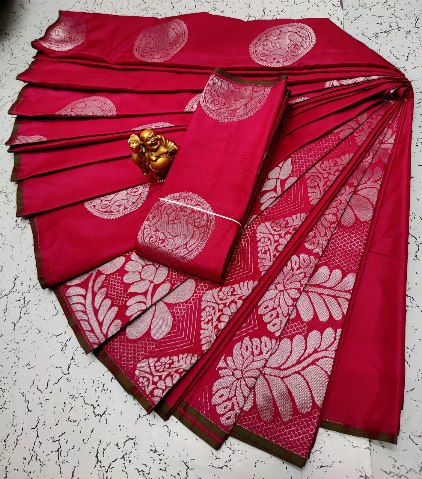 Fancy Silk Cotton Saree Collections-SH0599