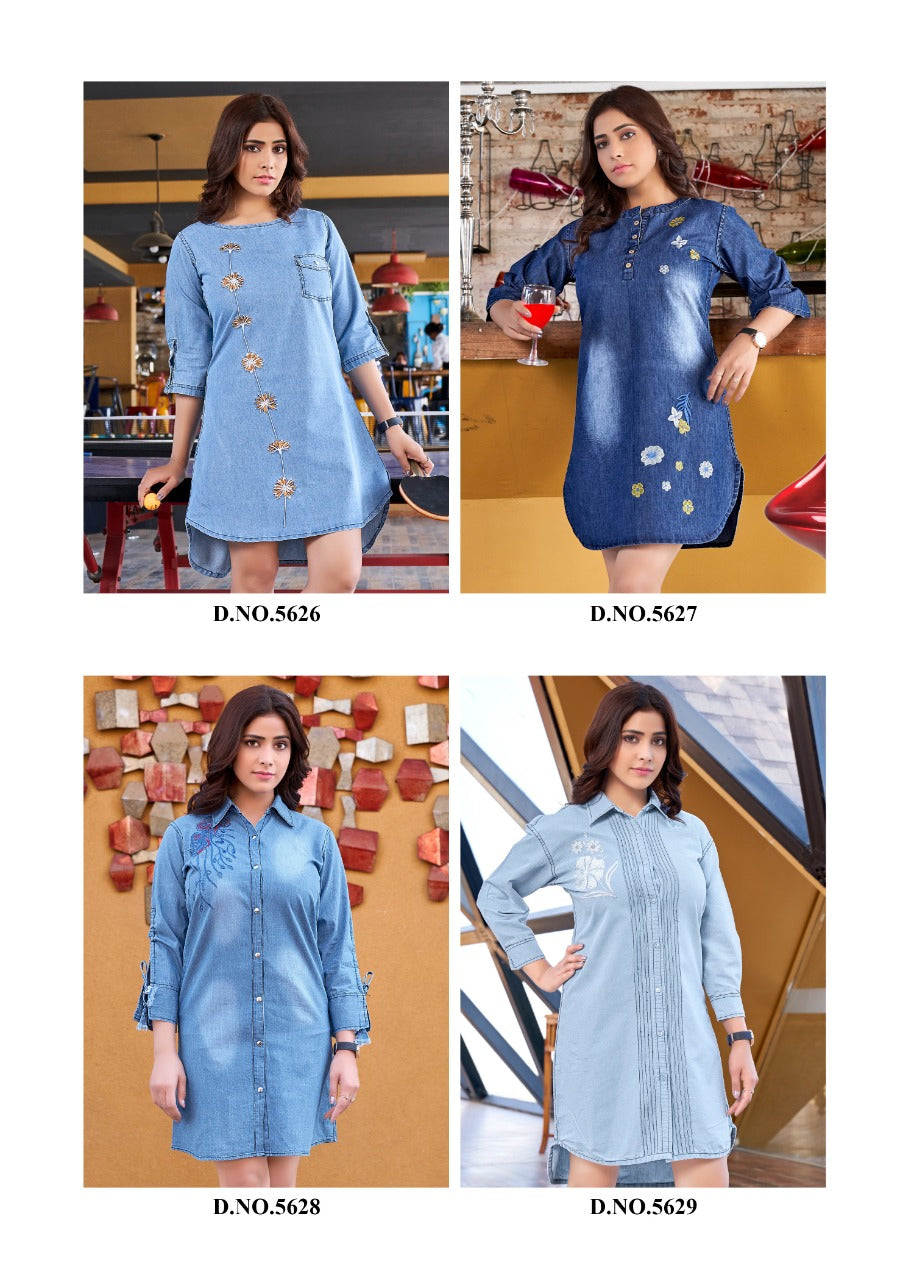 Stylish Denim Tunics-SHTU1071