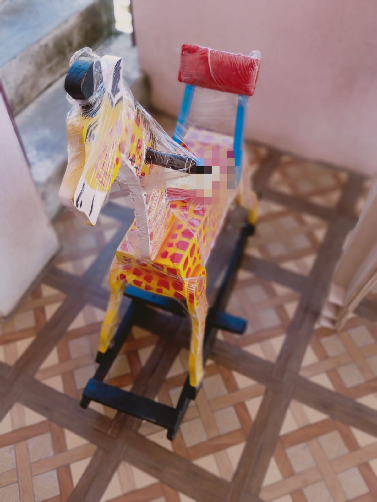 Wood Rocking Giraffe for Kids - SHTM1131