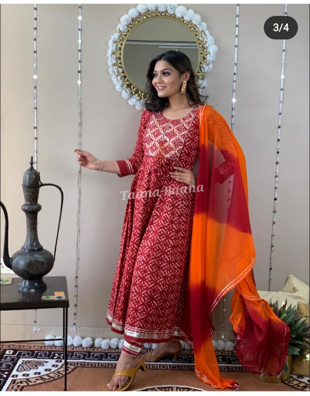 Colorful Kurta Set for Women-SHKS1171