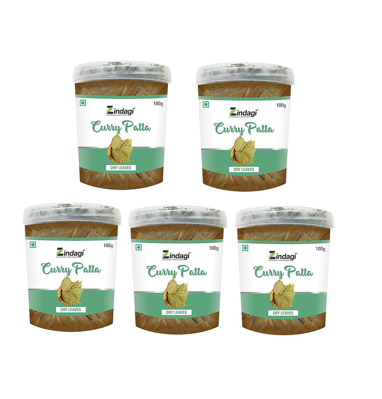 Zindagi Curry Patta (Murraya koenigii) Natural Dry Leaves For Cooking – Sun Dried And Stemless (100 Gram) - SHTZ1034