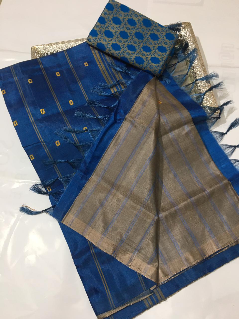 Ping me for more colours 🌷🌷🌷 Handloom Vazhai pattu (Banana pith) Sarees  Single colour saree *Price 1399 + ship* Saree length ... | Instagram