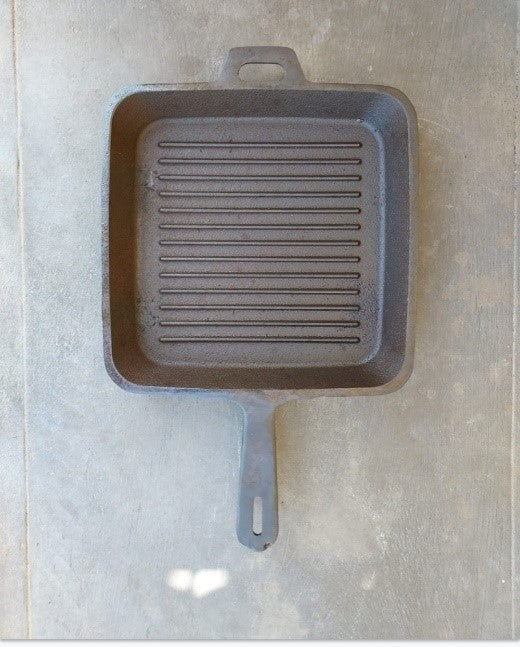 Grill Pan Single Long Handle with Heat Resistant Silicon Grip-SHC1003