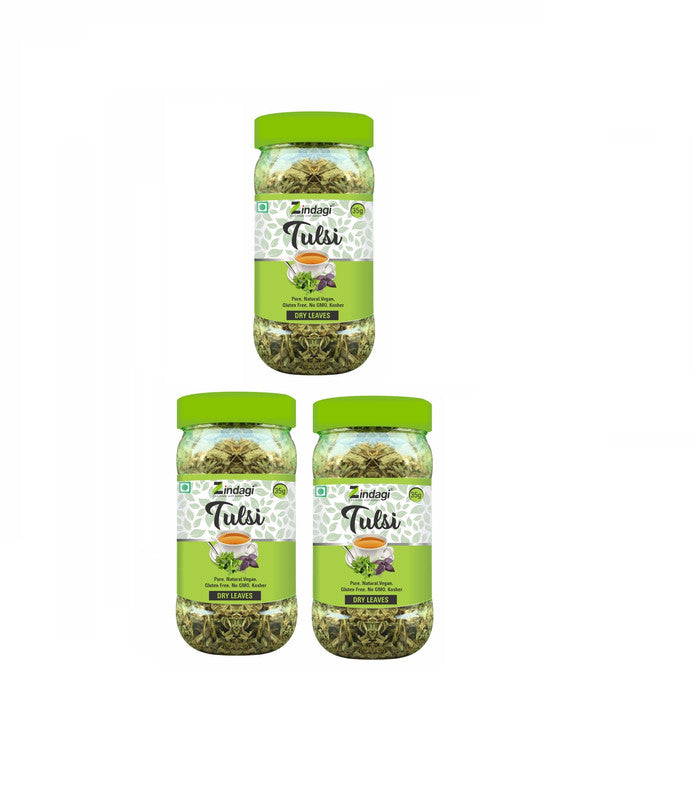 ZINDAGI Stevia Dry Tulsi Leaf For Tea - Popular As Ayurvedic Supplement (35 gm)  - SHTZ1030