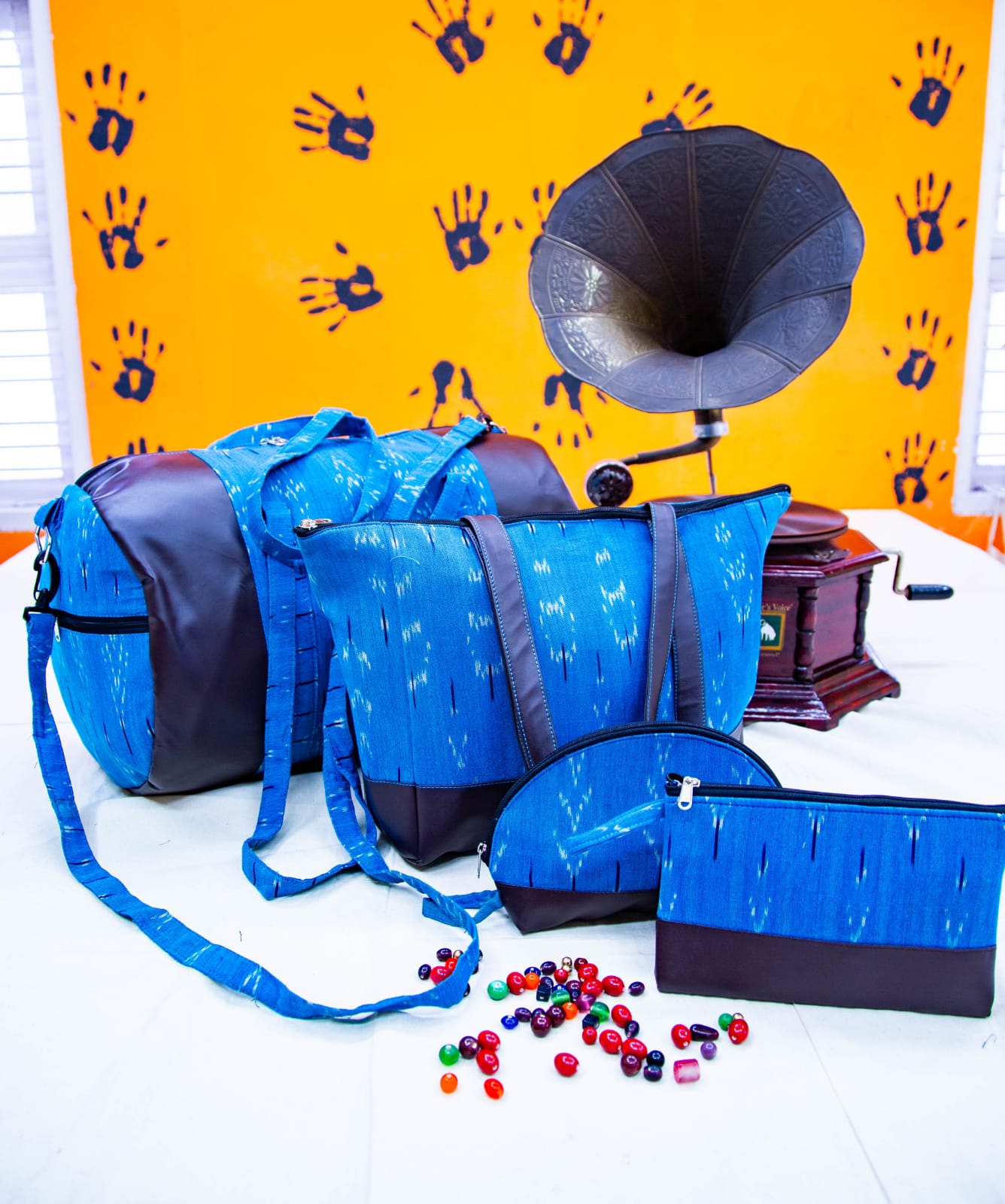 Duffle Bag + Jumbo Tote + Classical purse + Half Moon Vanity pouch Combo-SHB1050