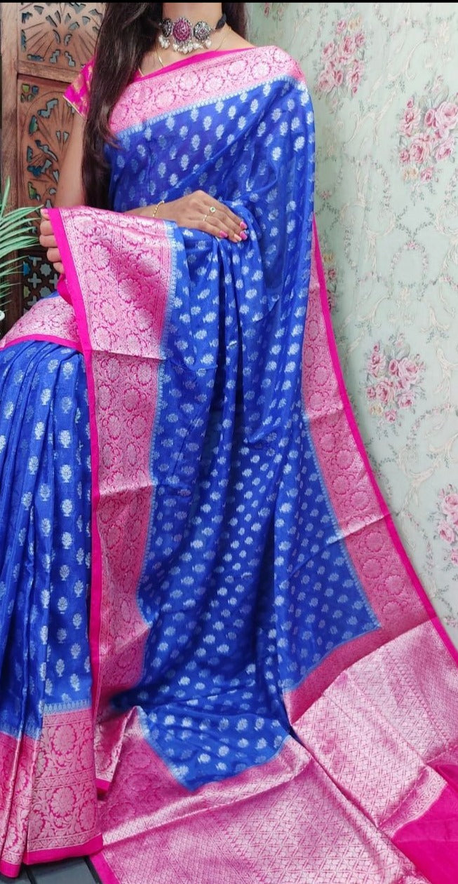 Fancy Kora Organza Saree Collections -SH0642