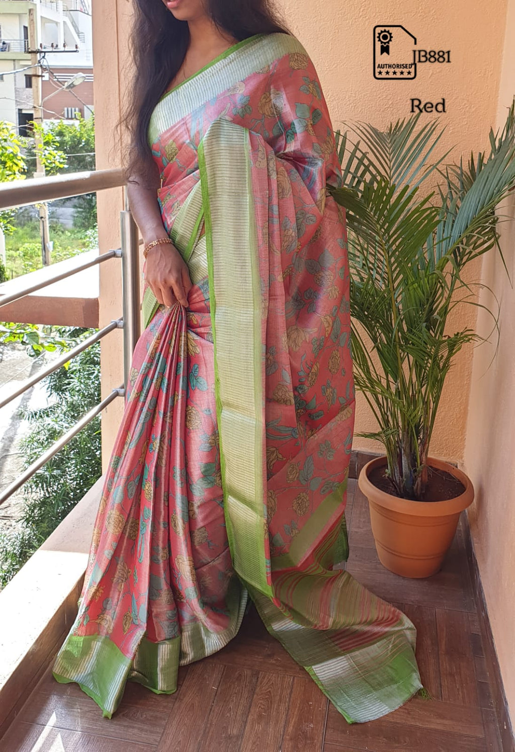 Soft Linen Tissue Saree Collections - SH0615