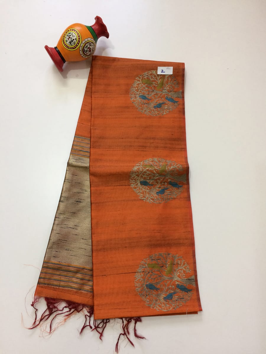 Fancy Jute Silk Sarees - SH0611