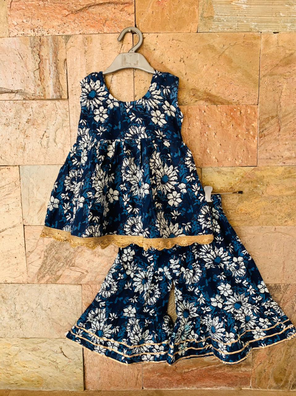 Ethnic Frock Sharara Sets for Girls- SHG1056