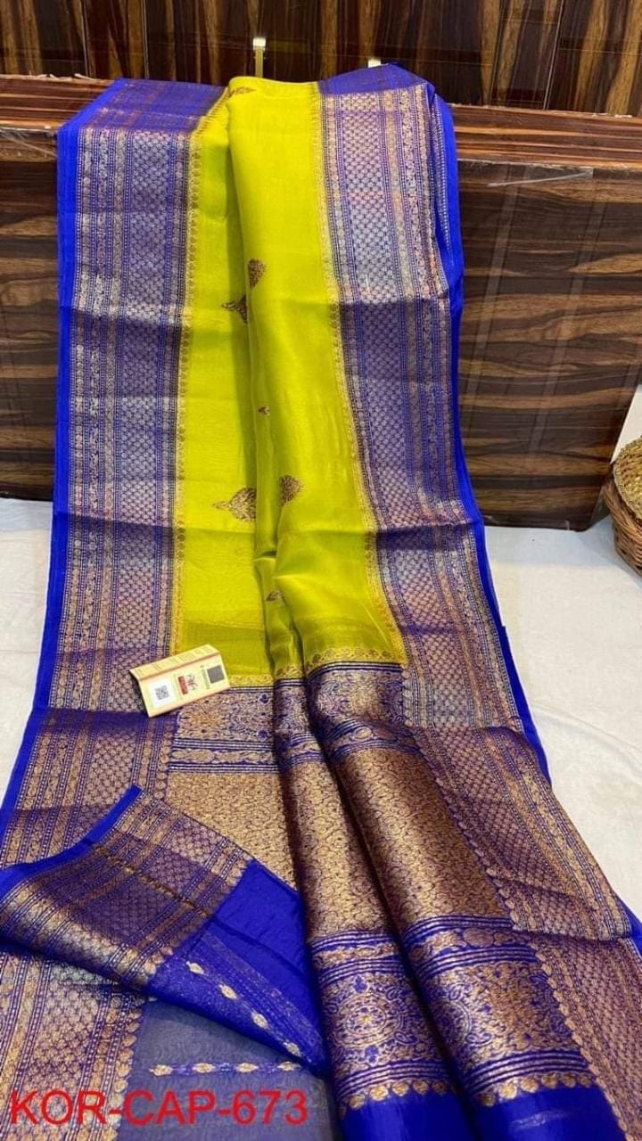 Beautiful Banarasi Kora Organza Saree Collections -SH0640
