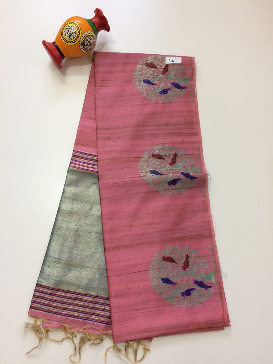 Fancy Jute Silk Sarees - SH0611