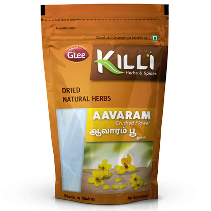 KILLI Aavarampoo | Tarwar | Aavaram | Senna auriculata | Tangedu Flower Crushed, 100g-SHN1013