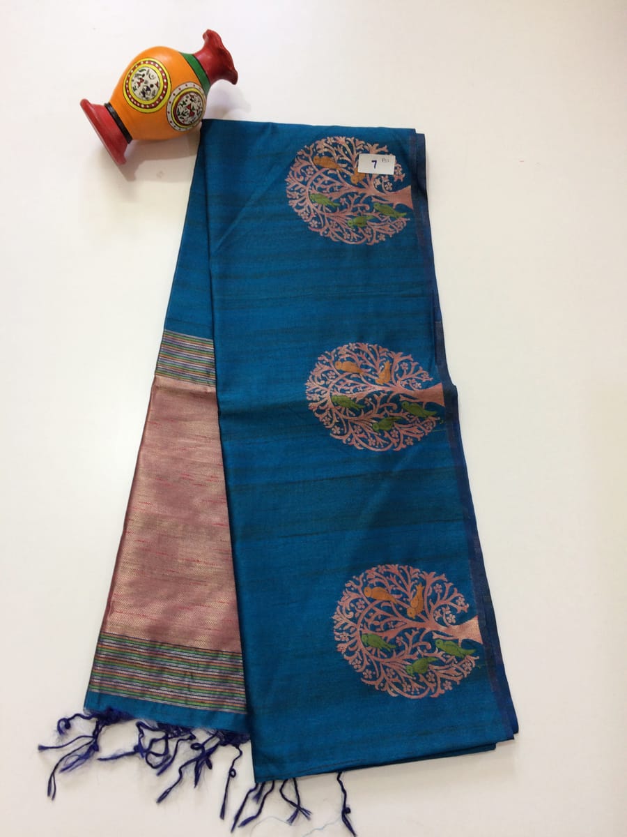 Fancy Jute Silk Sarees - SH0611