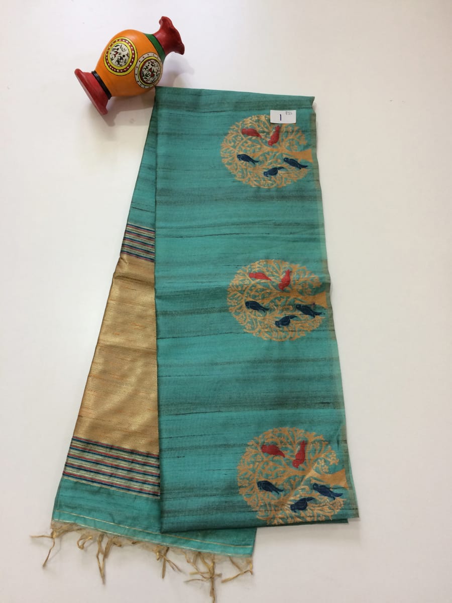 Fancy Jute Silk Sarees - SH0611