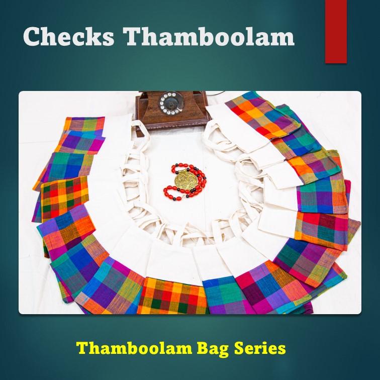 Checked Thamboolam Bags-SHB1023