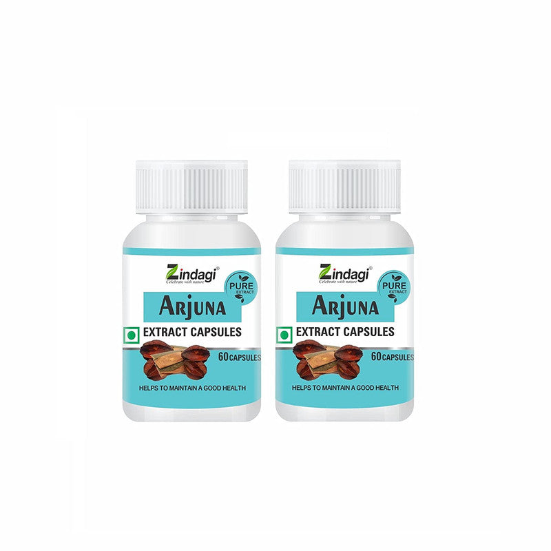ZINDAGI Arjuna Extract Capsule - Helps To Maintain A Good Health - (60 Capsules) - SHTZ1023