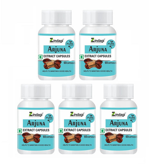 ZINDAGI Arjuna Extract Capsule - Helps To Maintain A Good Health - (60 Capsules) - SHTZ1023