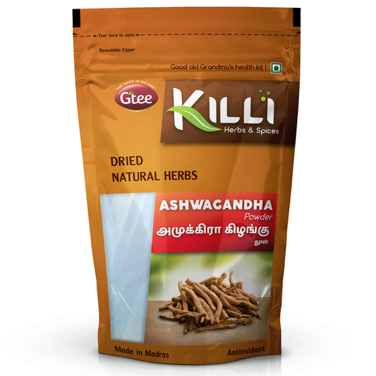 KILLI Ashwagandha | Amukara Kizhangu Powder, 100g-SHN1018