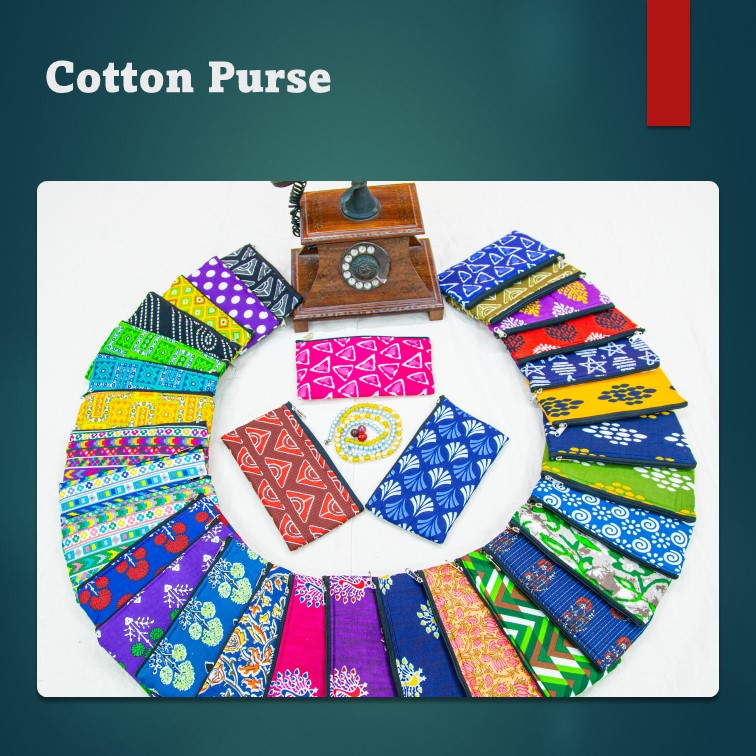 Printed Cotton Purse-SHB1007