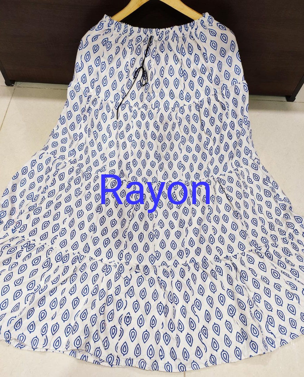 Women's Rayon/Cotton Printed Ethnic Skirt-SHBW1088
