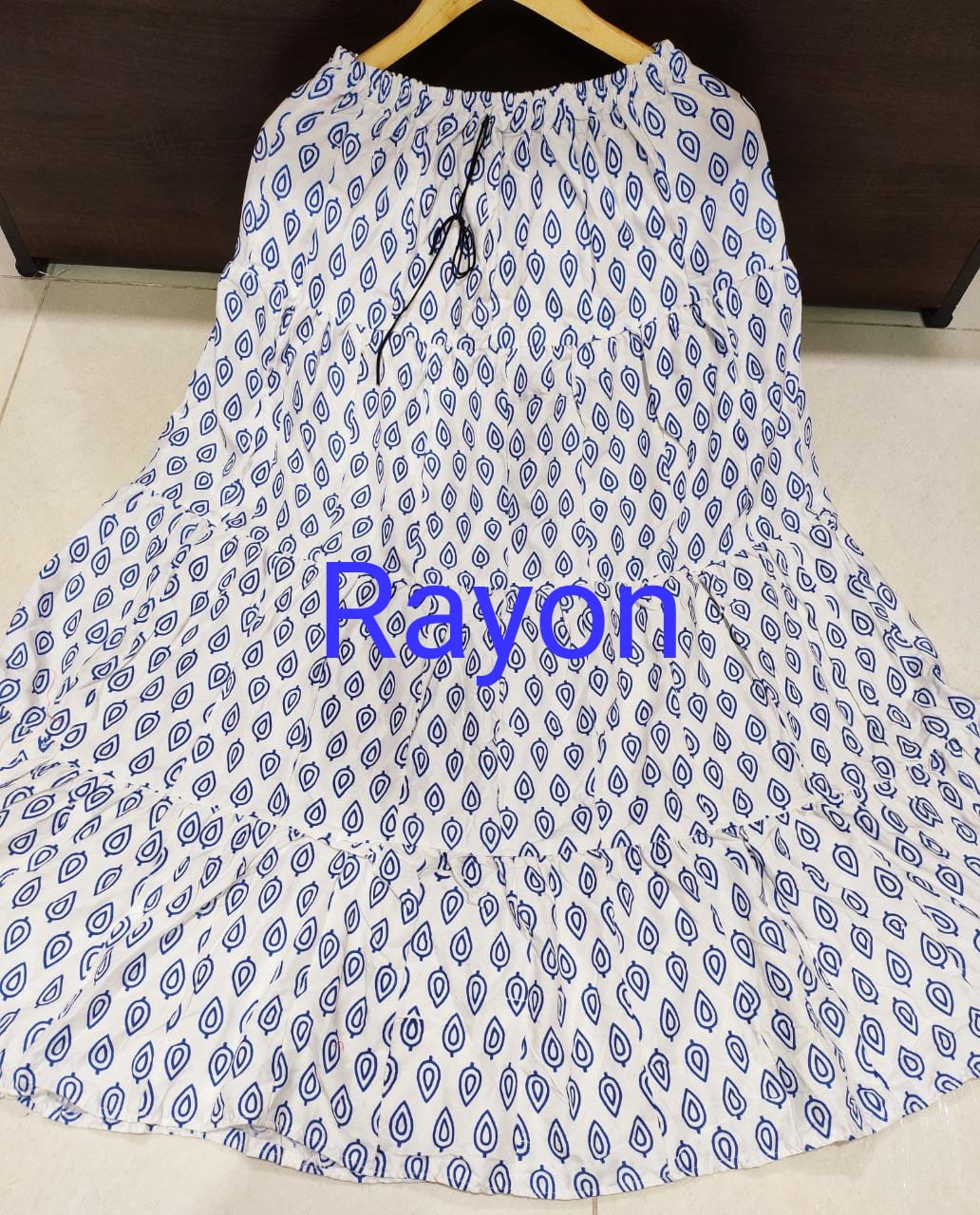 Women's Rayon/Cotton Printed Ethnic Skirt-SHBW1088