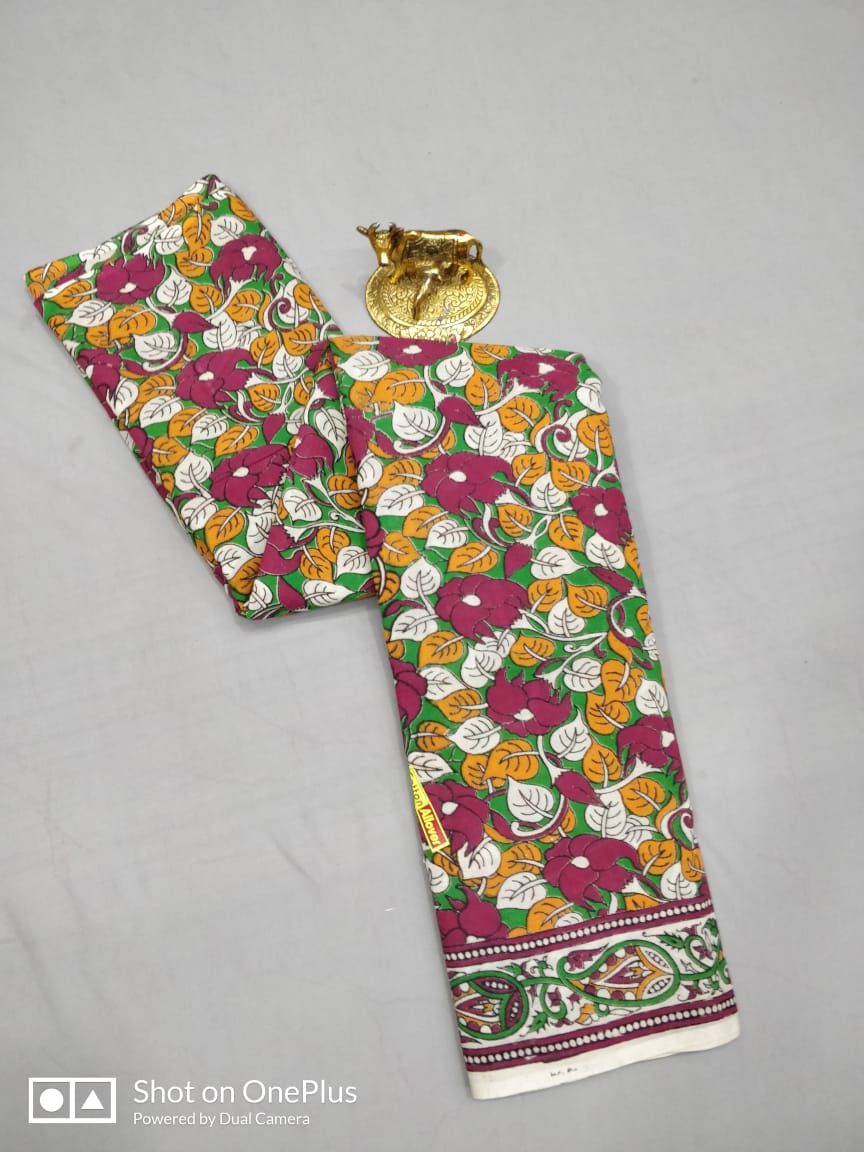 Kalamkari Cotton Saree Collections -SH0633