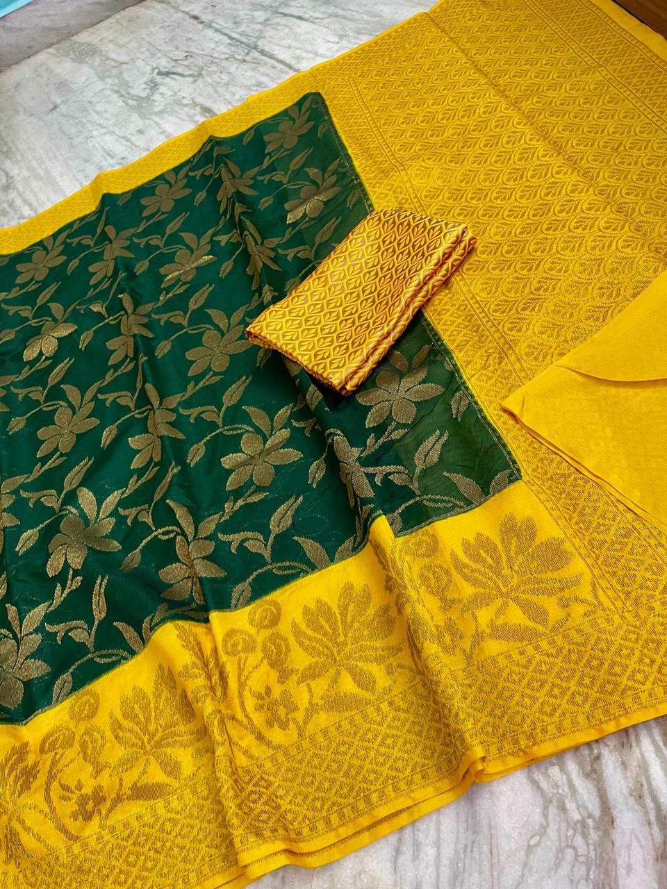 Semi Dupion Soft Silk Sarees -SH0629