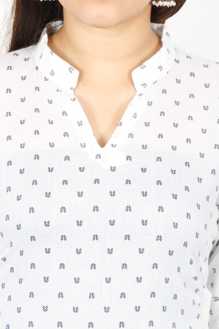 Women's Printed Cotton Stylish Tunics-SHTU1064