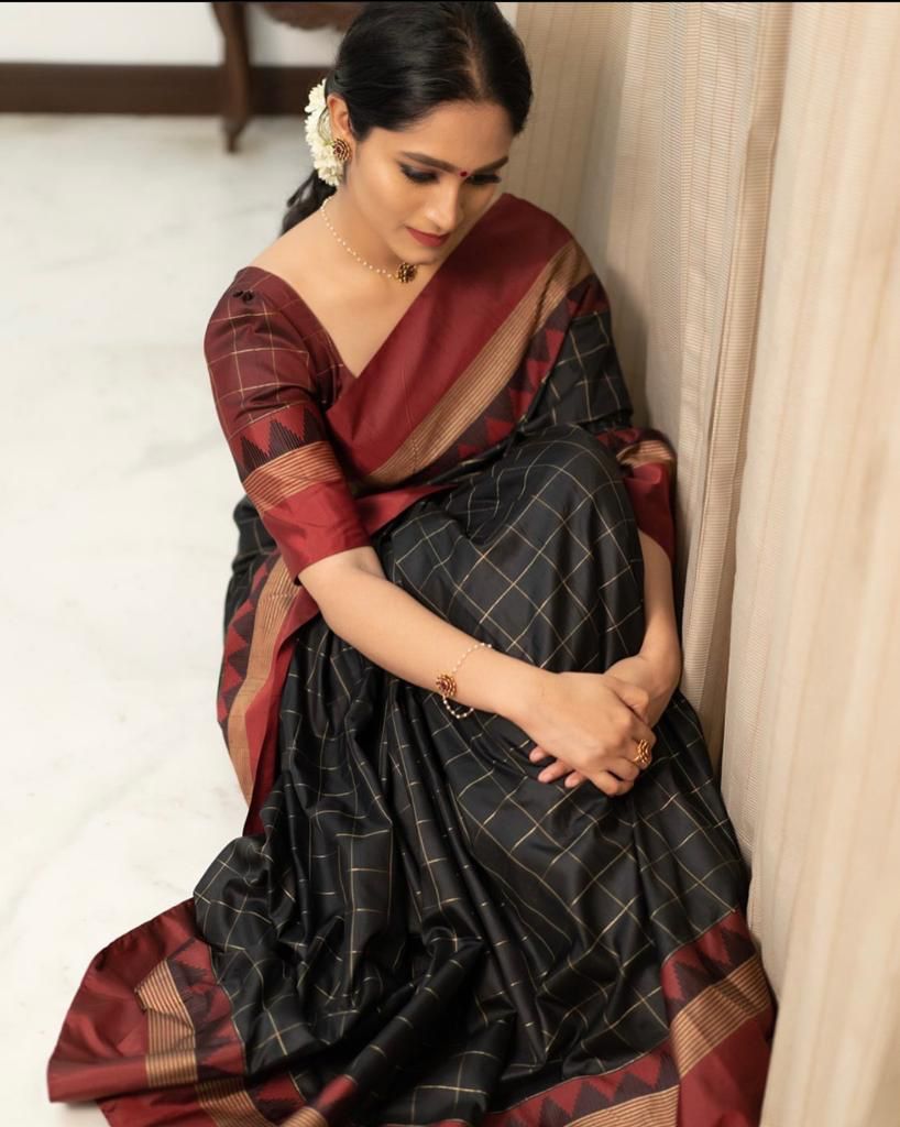 Beautiful Litchi Silk Sarees-SH1004