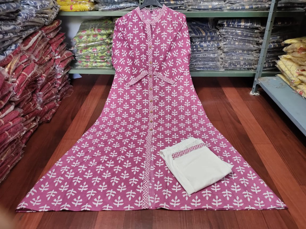 Awesome Cotton Kurta with Pant for Women-SHKS1113