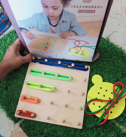 Montessori Educational Lacing Toys Set for Kids - SHTM1149