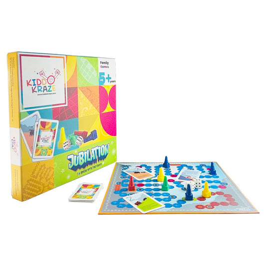 Kiddokraze 6 in 1 Family Board Games-SHTK1000