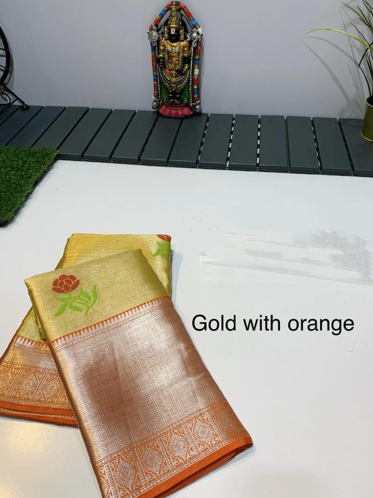 Banarasi Pure Tissue Soft Silk Saree Collections -SH0643