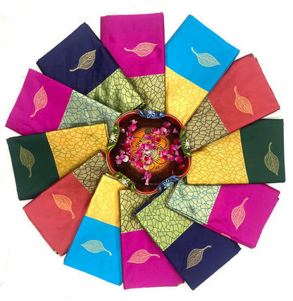 Women's Beautiful Soft Lichi Silk Saree Collections-SH0580