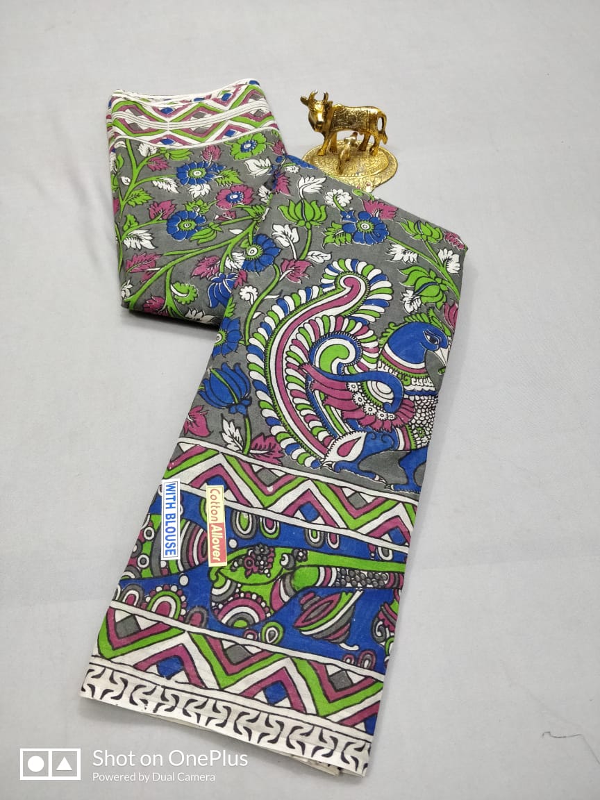 Kalamkari Cotton Saree Collections -SH0633
