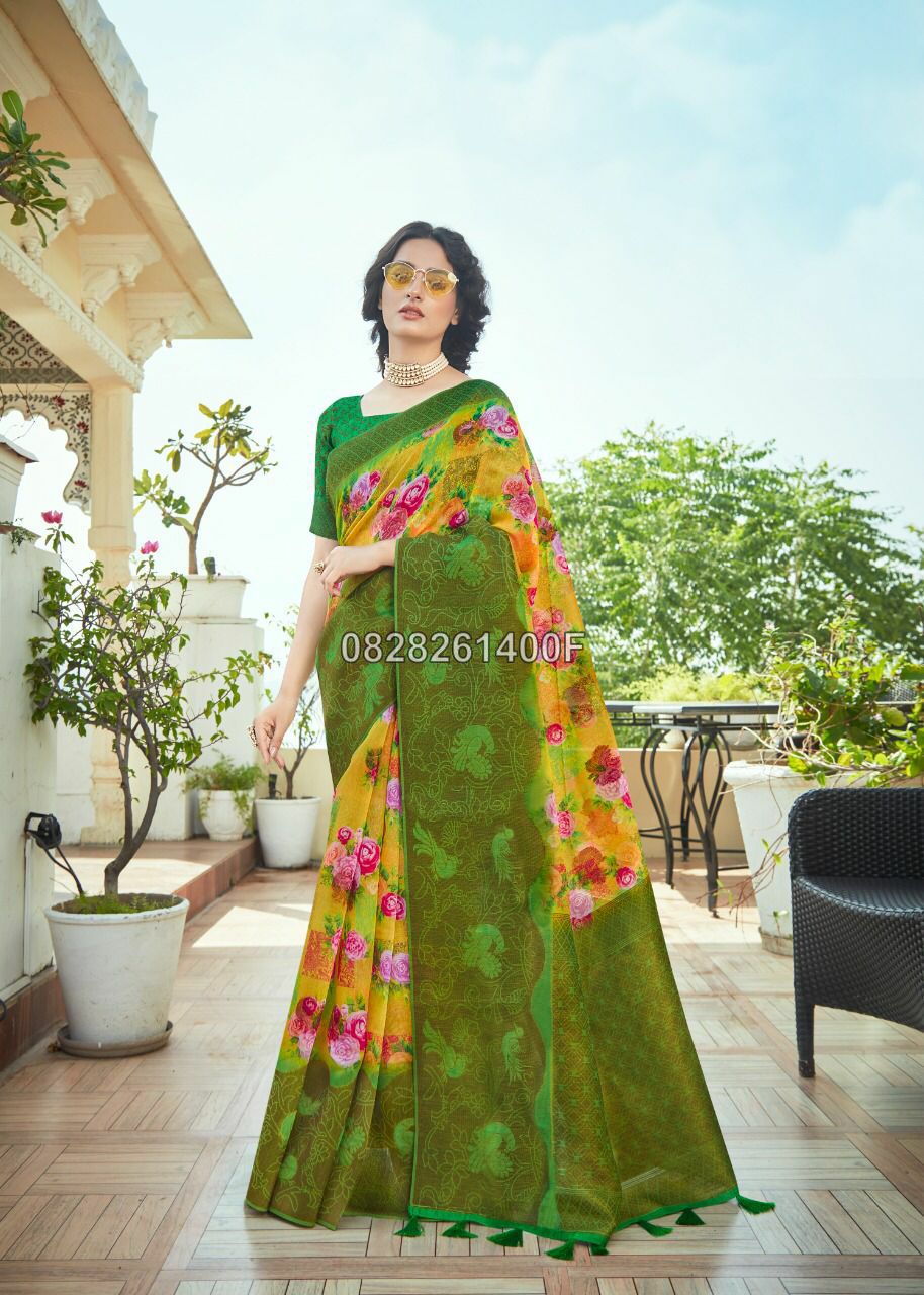 Ethnic Soft Cotton Saree Collections -SH0634