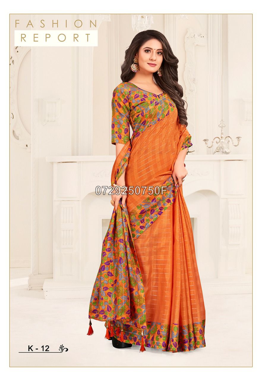 Beautiful Soft Cotton Saree Collections -SH0635