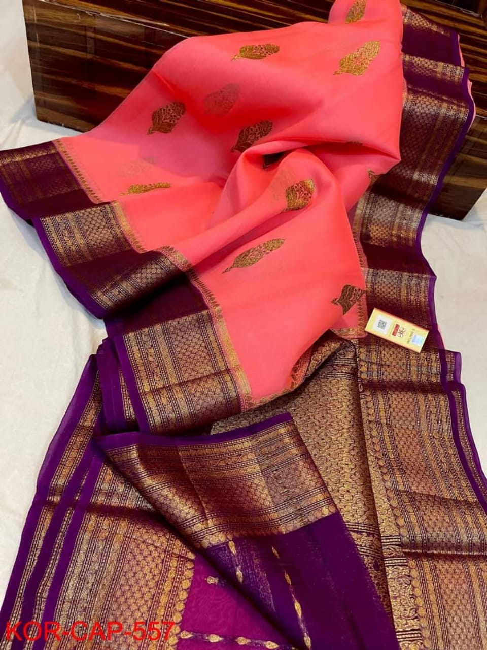Beautiful Banarasi Kora Organza Saree Collections -SH0640