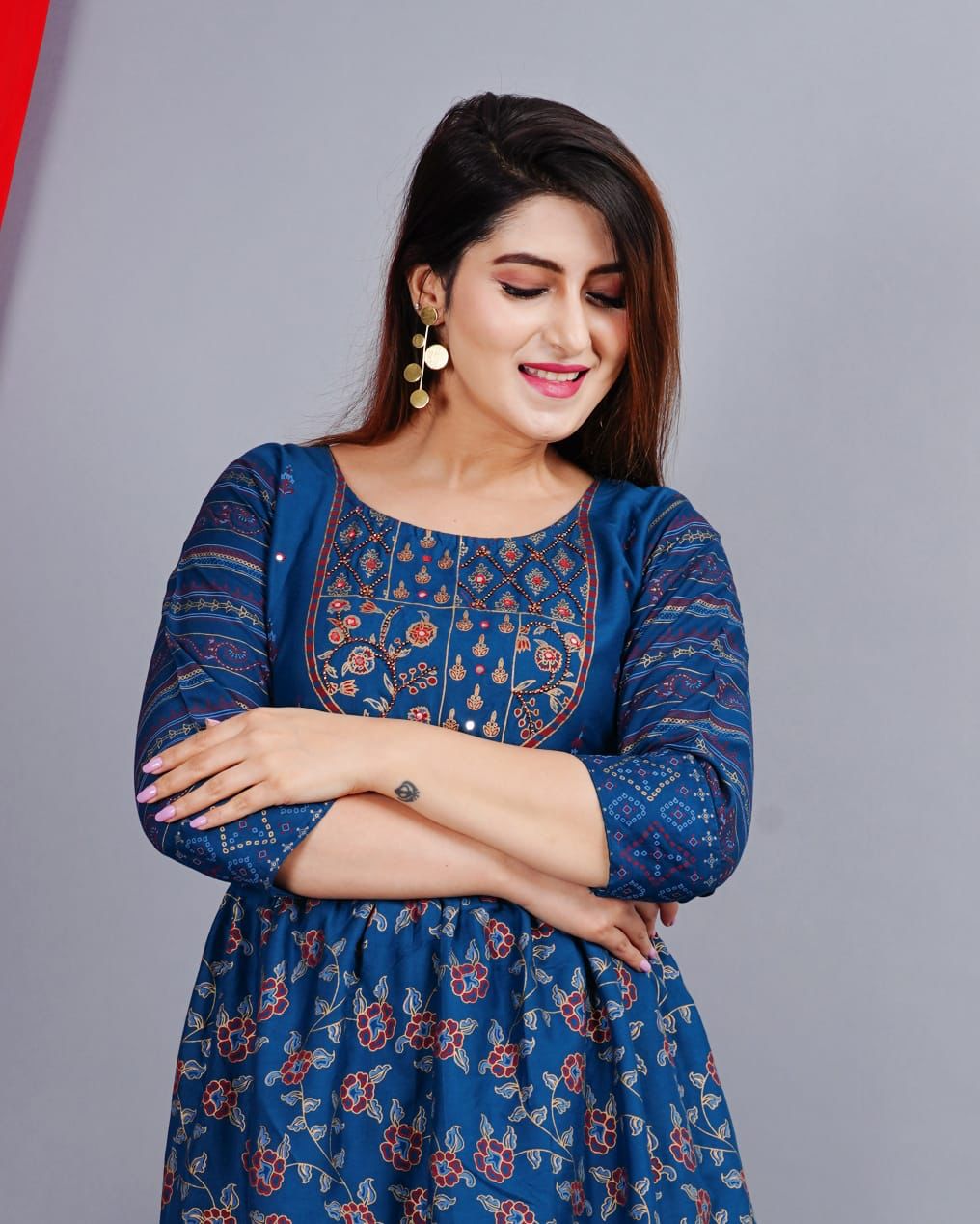 Ethnic Anarkali Kurta Sets for Women-SHKS1150