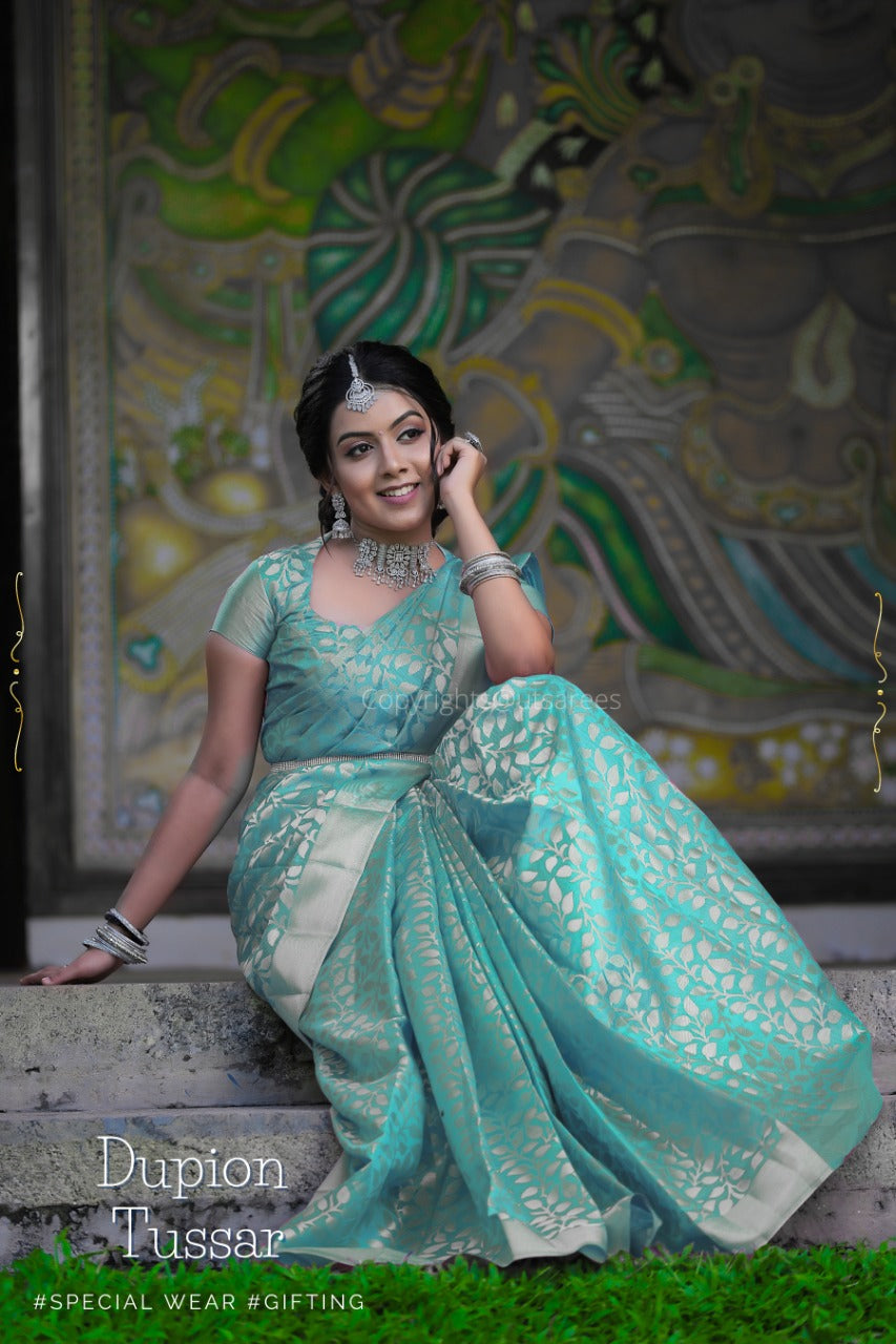 Dupion Silk Saree Collections - SH0613