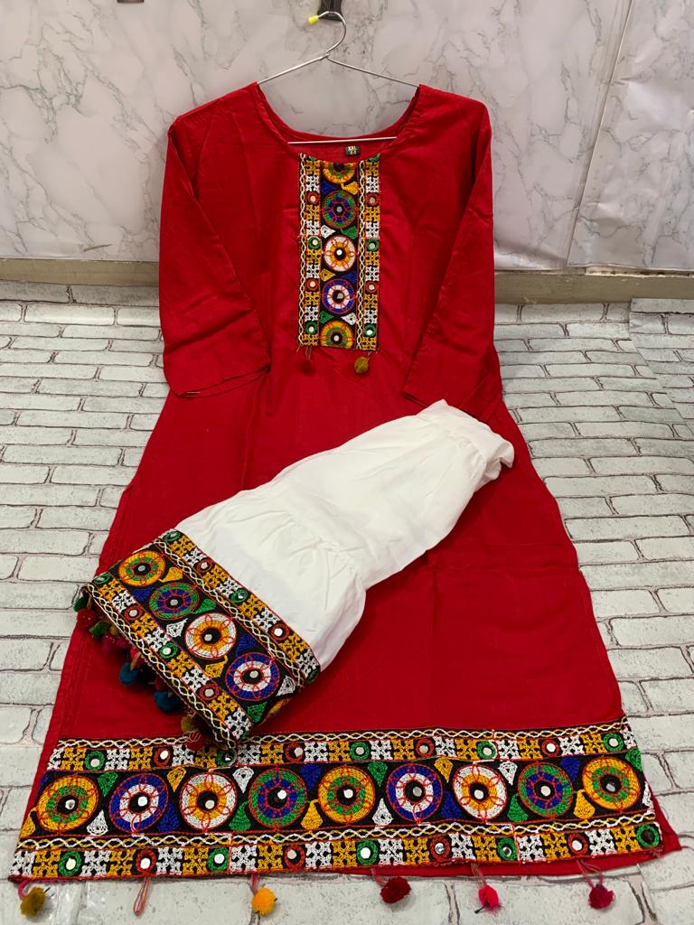 Ethnic Kurta Skirt Sets for Women-SHKS1029