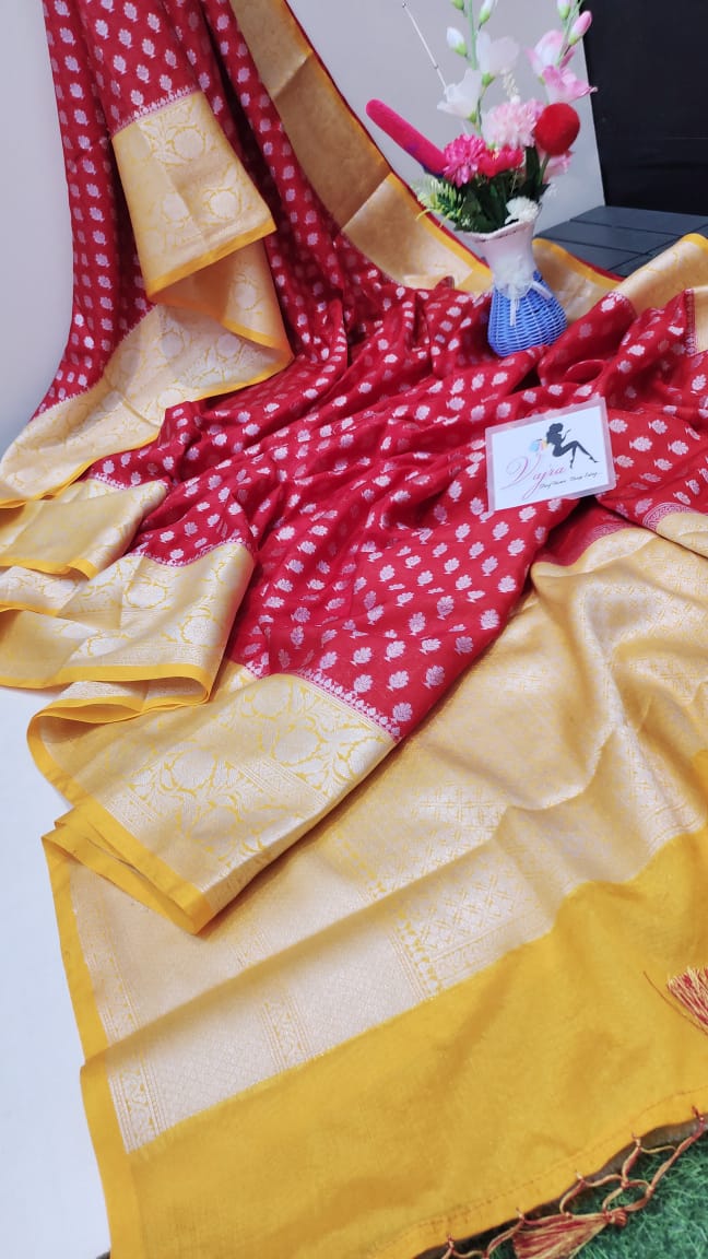 Fancy Kora Organza Saree Collections -SH0642
