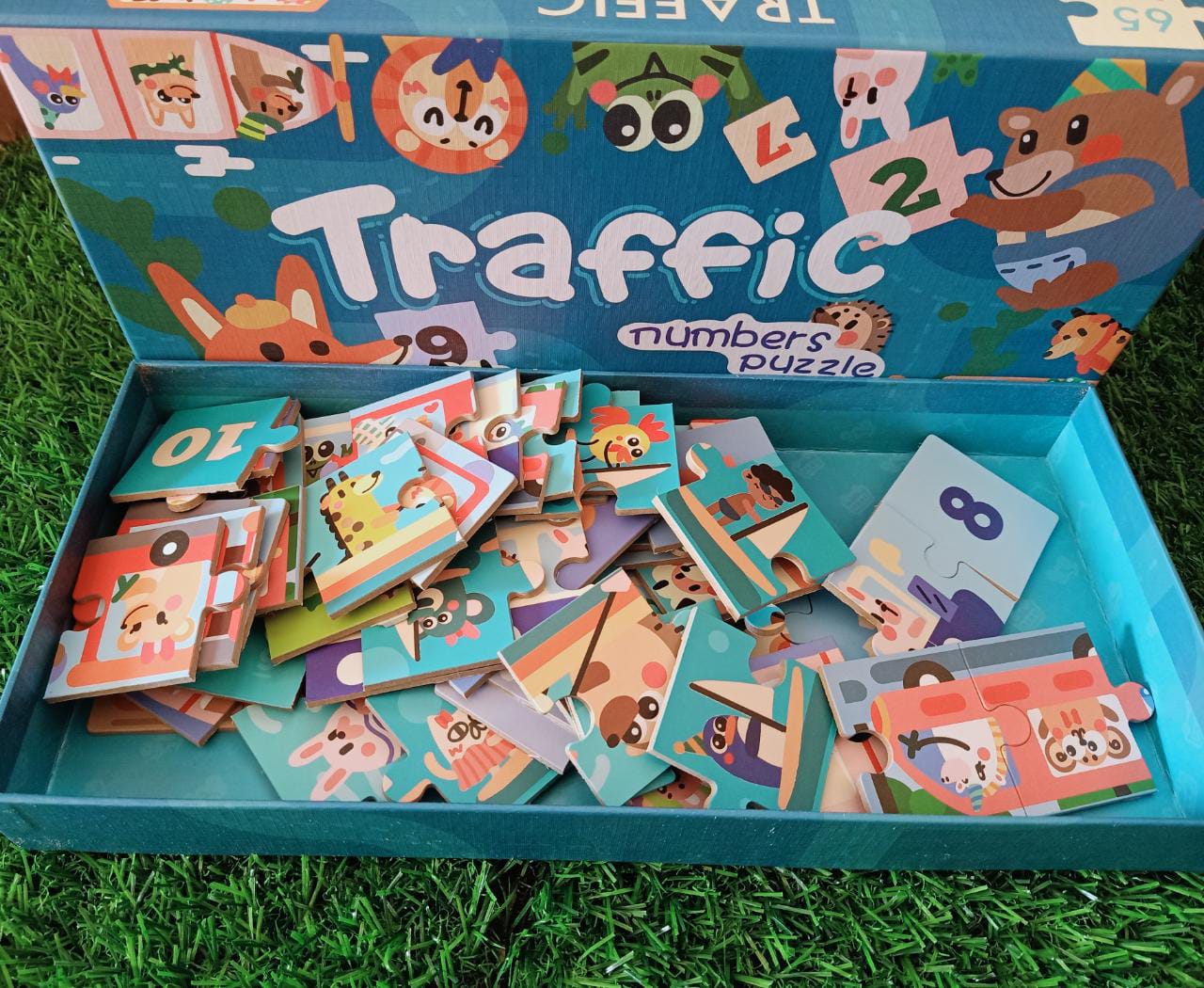 Traffic Number Puzzle for Kids-SHTM1088