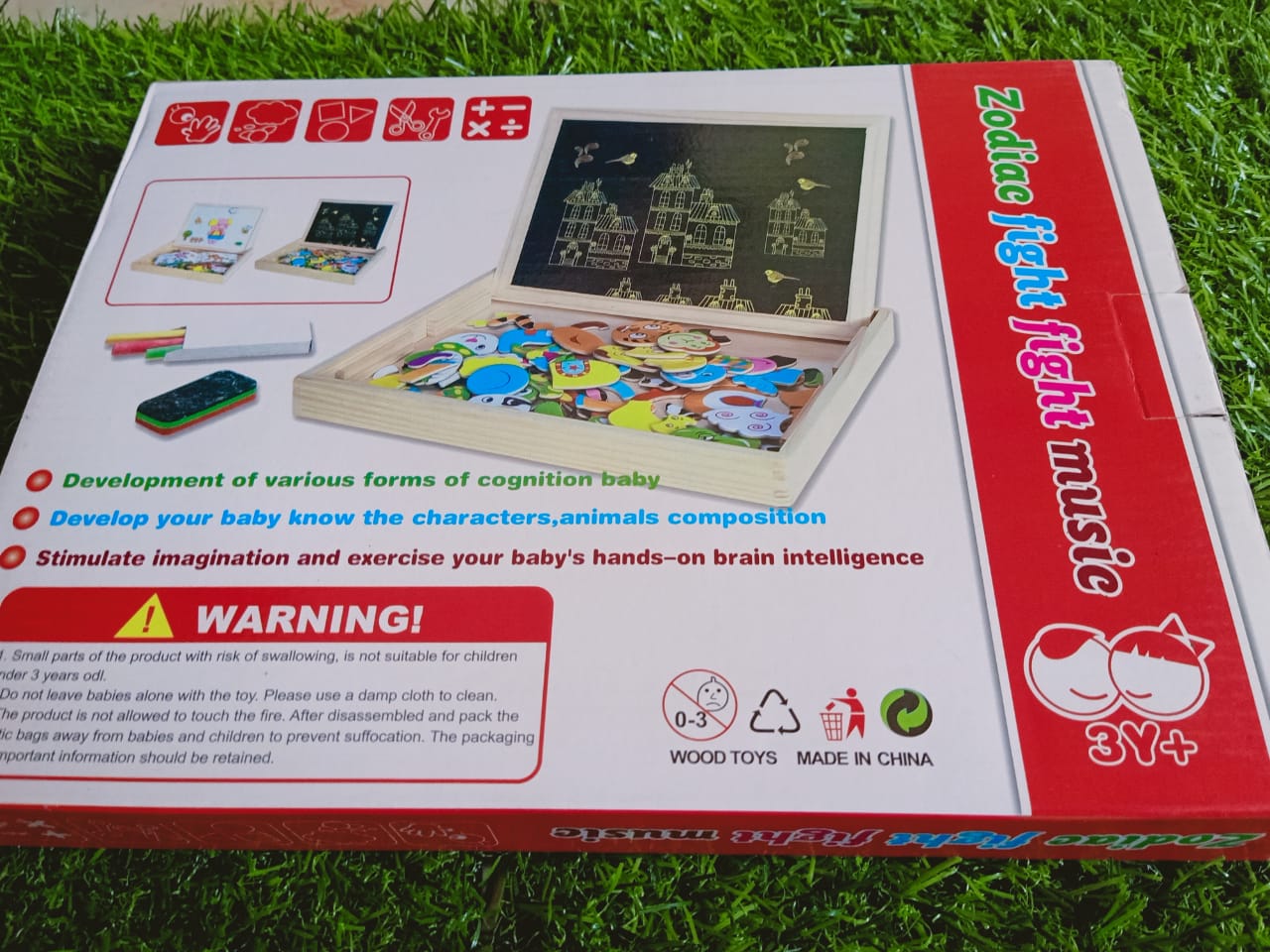 Wooden Double Side Magnetic Drawing Board Kids Educational Toys for Kids - SHTM1021