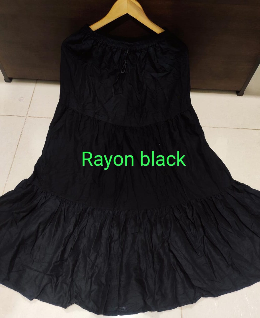 Women's Rayon/Cotton Plain Ethnic Skirt-SHBW1089